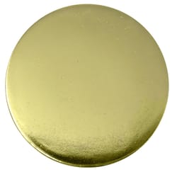 Laurey Tech Round Cabinet Knob 1-1/4 in. D Polished Brass 1 pk