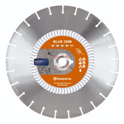 Husqvarna Banner Line 14 in. D X 1 in. Blue 200B Diamond Segmented Rim Saw Blade 1 pk