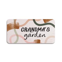 P Graham Dunn Multicolored Faux Marble 4 in. H Grandma's Garden Stepping Stone