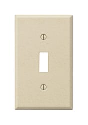 Amerelle Pro Wrinkle Ivory 1 gang Stamped Steel Toggle Wall Plate 1 pk