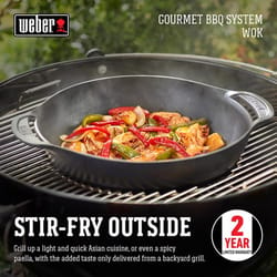 Weber Gourmet BBQ System Cast Iron/Porcelain Grill Wok 16.7 in. L X 13.4 in. W 1 pk
