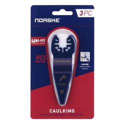 Norske Uni-Fit Metal Caulking Scraper Blade Clean Wood 3 pk