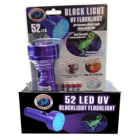 Blacklight Master 15 lm Black/Purple LED UV Flashlight AAA Battery