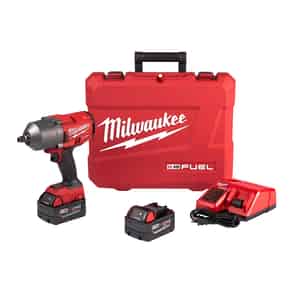 Milwaukee  M18 FUEL  1/2 in. Square  Cordless  Brushless Impact Wrench with Friction Ring  Kit 18 vo 