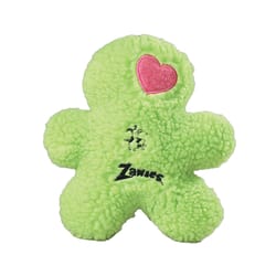 Boss Pet Zanies Green Berber Embroidered Boy Dog Toy 8.5 in. 1 pk