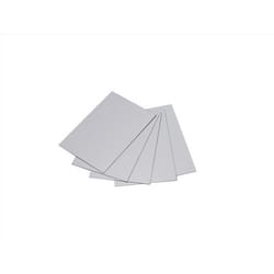 Rebel Gutter Guards 4.13 in. W X 6 in. L Gray Aluminum Gutter Trim/End Cap Set 6 pk