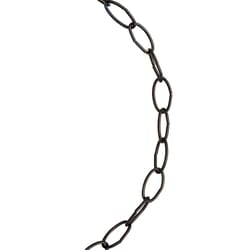 Koch Industries #10 Zinc Plated Black Steel Decorative Chain .175 in. D 600 in.