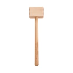 Harold Import Beige Beechwood Meat Tenderizer