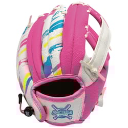 Franklin Air Tech Pink/White PVC Baseball Glove 1 pk