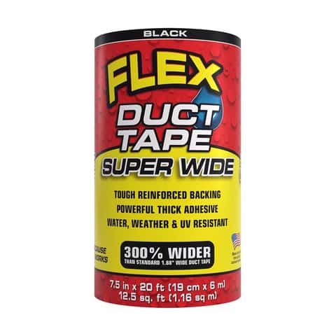 Flex 7.5 in. x 20 ft. Black Duct Tape