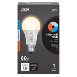Feit A19 E26 (Medium) LED Bulb Multi-Colored 60 Watt Equivalence 1 pk