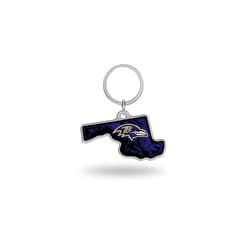 Rico NFL Baltimore Ravens State Shape Keychain 1 pk