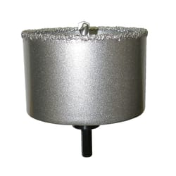 ARTU 4 in. Carbide Grit 4.5 in. L X 3/8 in. D Hole Saw Arbor