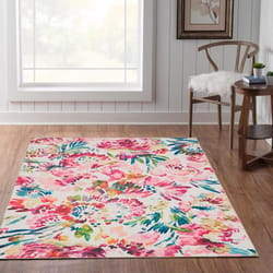 Linon Home Decor Alyea 7 ft. W X 5 ft. L Multi-Color Washable Polyester Area Rug