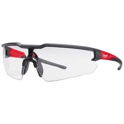 Milwaukee Anti-Fog Safety Glasses Clear Lens Black/Red Frame 1 pk