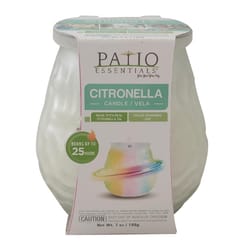 Patio Essentials Citronella Candle with LED Light 7.1 oz