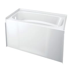 Delta HyCroft 18 in. H X 30 in. W X 60 in. L White Bathtub