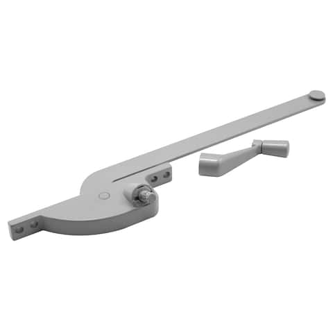 Prime Line Zinc-Plated Gray Steel Left Single-Arm Casement Window Operator For Steel Framed Windows