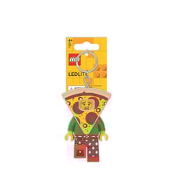 LEGO Minifigures Plastic Multicolored Pizza Guy Keychain w/LED Light