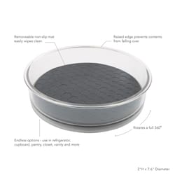 Spectrum Hexa Black Rubber/Stainless Steel Lazy Susan