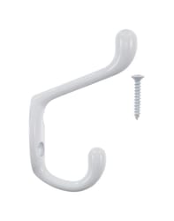 Heavy- Duty 3 Double Hooks Metal Over The Door Hanging Coat Hooks