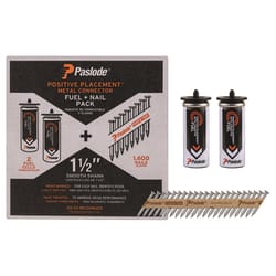 Paslode ProStrip 1-1/2 in. L Paper Strip Galvanized Fuel and Nail Kit 30 deg 1 pk