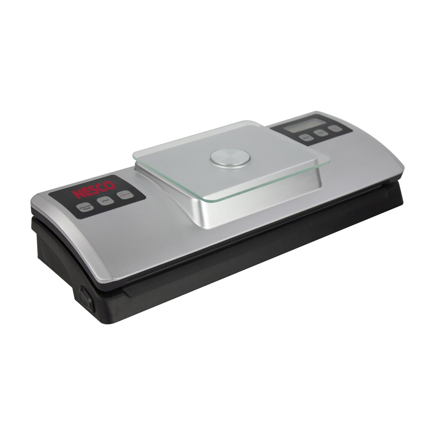 Nesco Black/Silver Food Vacuum Sealer with Digital Scale Sansujyuku sansujyuku.com