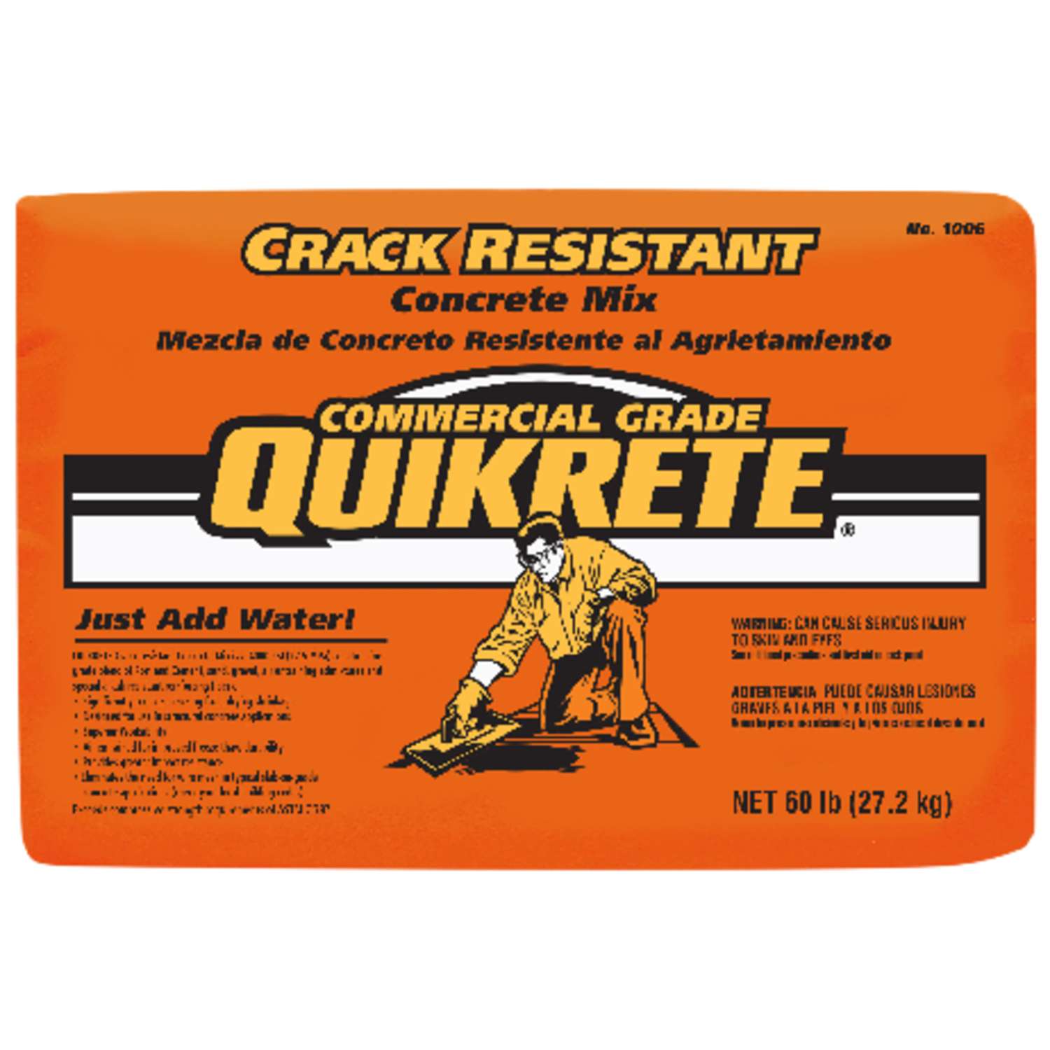 Quikrete Crack Resistant Concrete Mix 60 lb. Ace Hardware