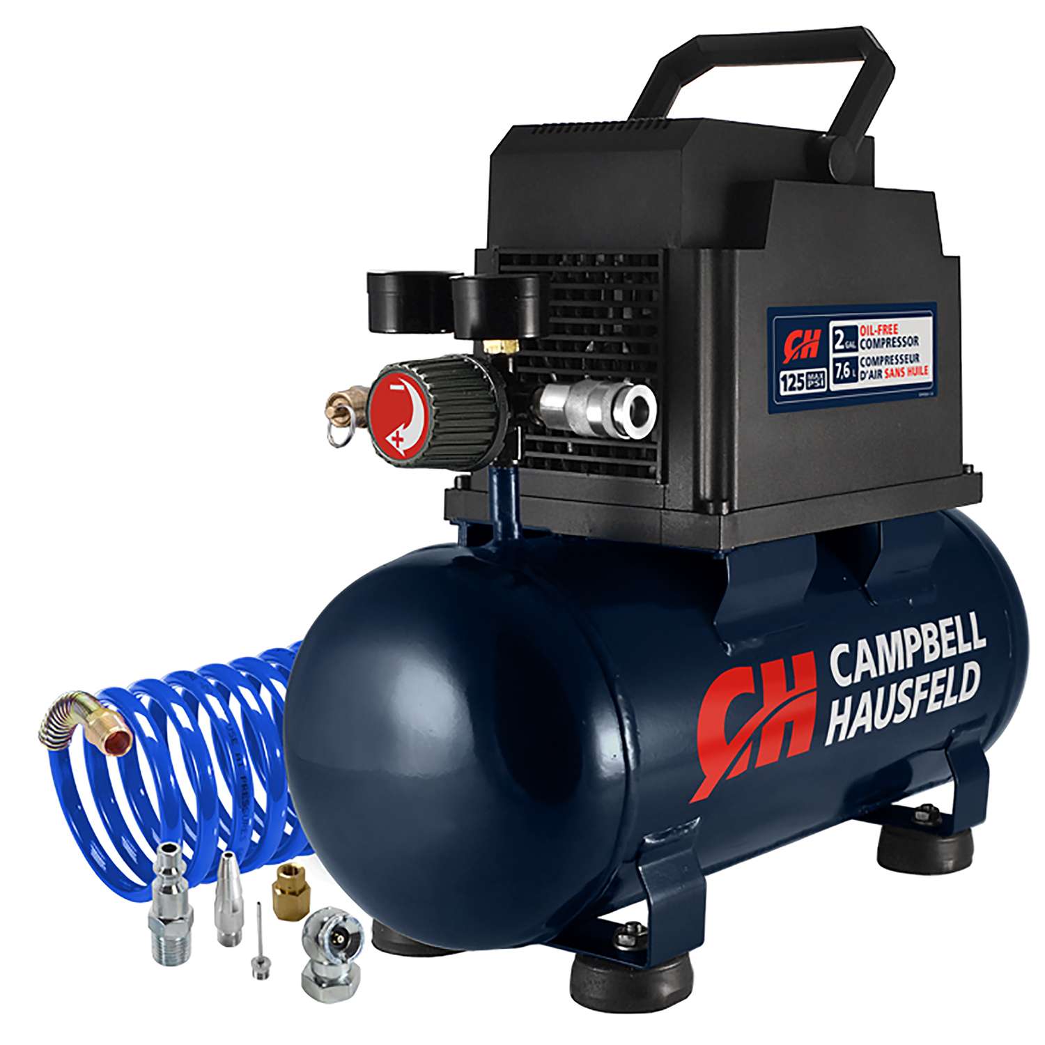 Campbell Hausfeld 2 gal. Horizontal Portable Air Compressor Kit 125 psi