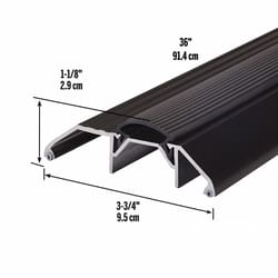 M-D BUILDING PRODUCTS 1.125 in. H X 3.75 in. W X 36 in. L Aluminum Deluxe High Threshold Brown