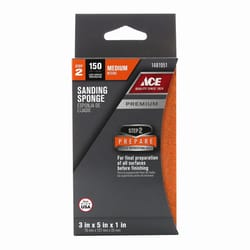 Ace 5 in. L X 5 in. W X 1 in. 150 Grit Fine Block Sanding Sponge