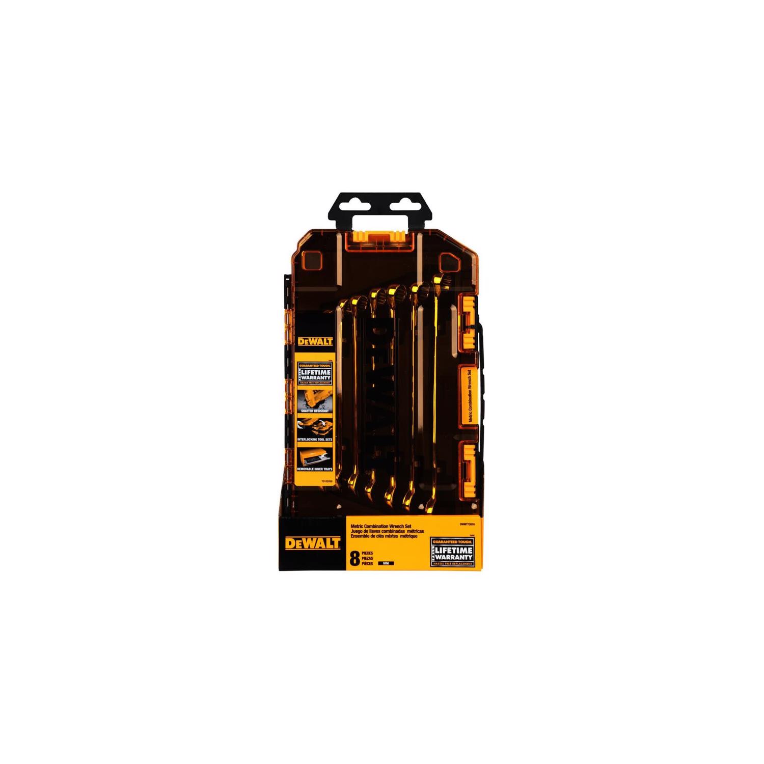 DeWalt Metric Combination Wrench Set 8 pc