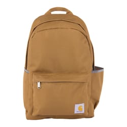 Carhartt Brown 21L Classic Backpack 18 in. H X 12 in. W