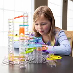 Fat Brain Toy Trestle Tracks Deluxe Set Multicolored 124 pc