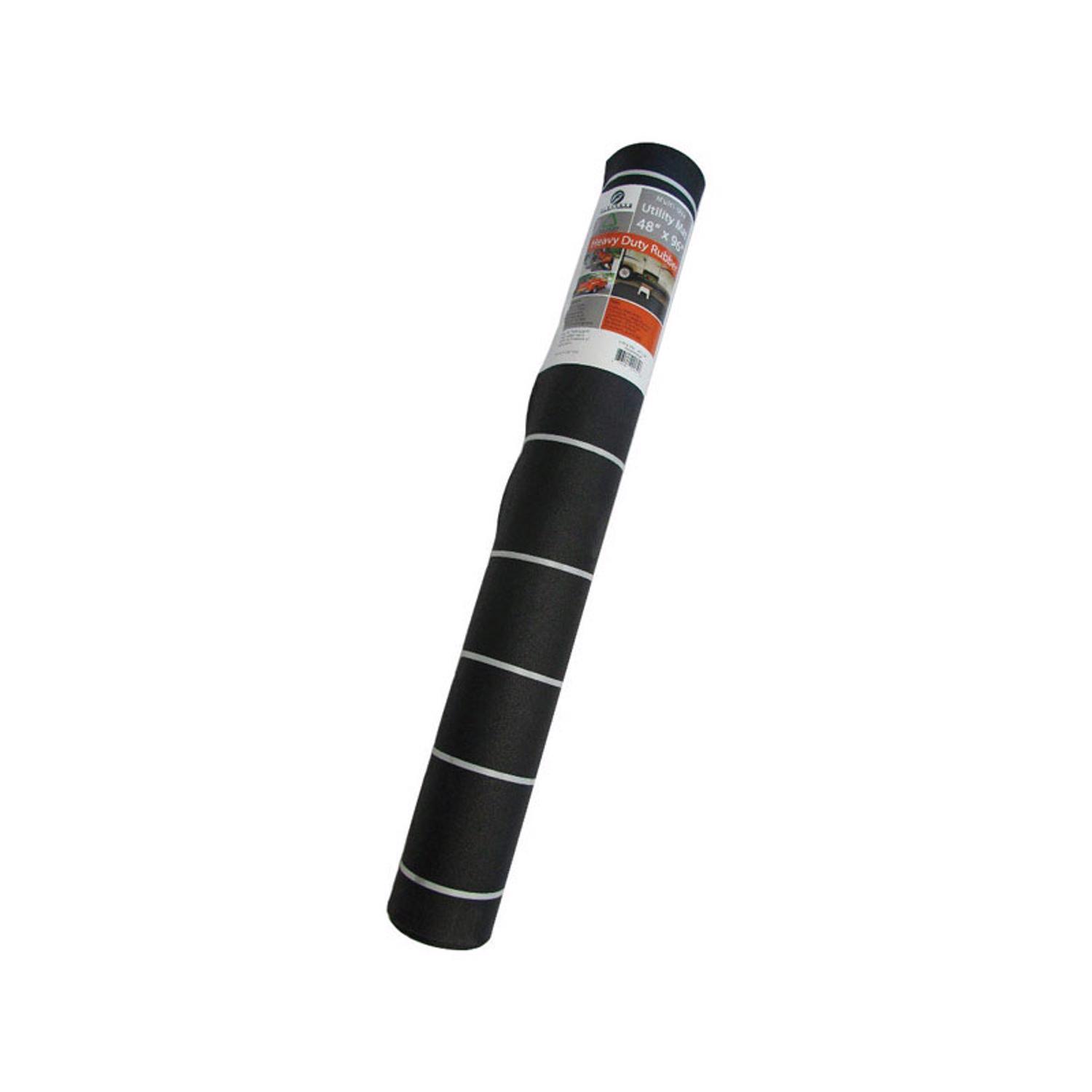 Flexgard 48 in. W X 96 in. L Black Smooth Top/Smooth Bottom Rubber Mat Rubber Utility Mat Sansujyuku sansujyuku.com