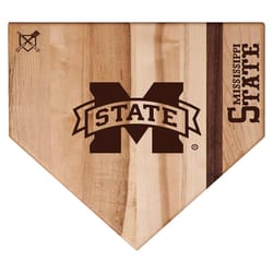 Baseball BBQ 12 in. L X 12 in. W X 1 in. Maple NCAA Mississippi State Cutting Board