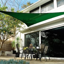 Coolaroo Polyethylene Triangle Shade Sail Canopy 12 ft. W X 12 ft. L