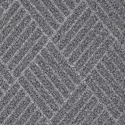 Superio Brand 18 in. W X 30 in. L Gray Crosshatch Coir/Rubber Door Mat