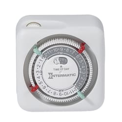 Intermatic Indoor 24 Hour Mechanical Timer 125 V White