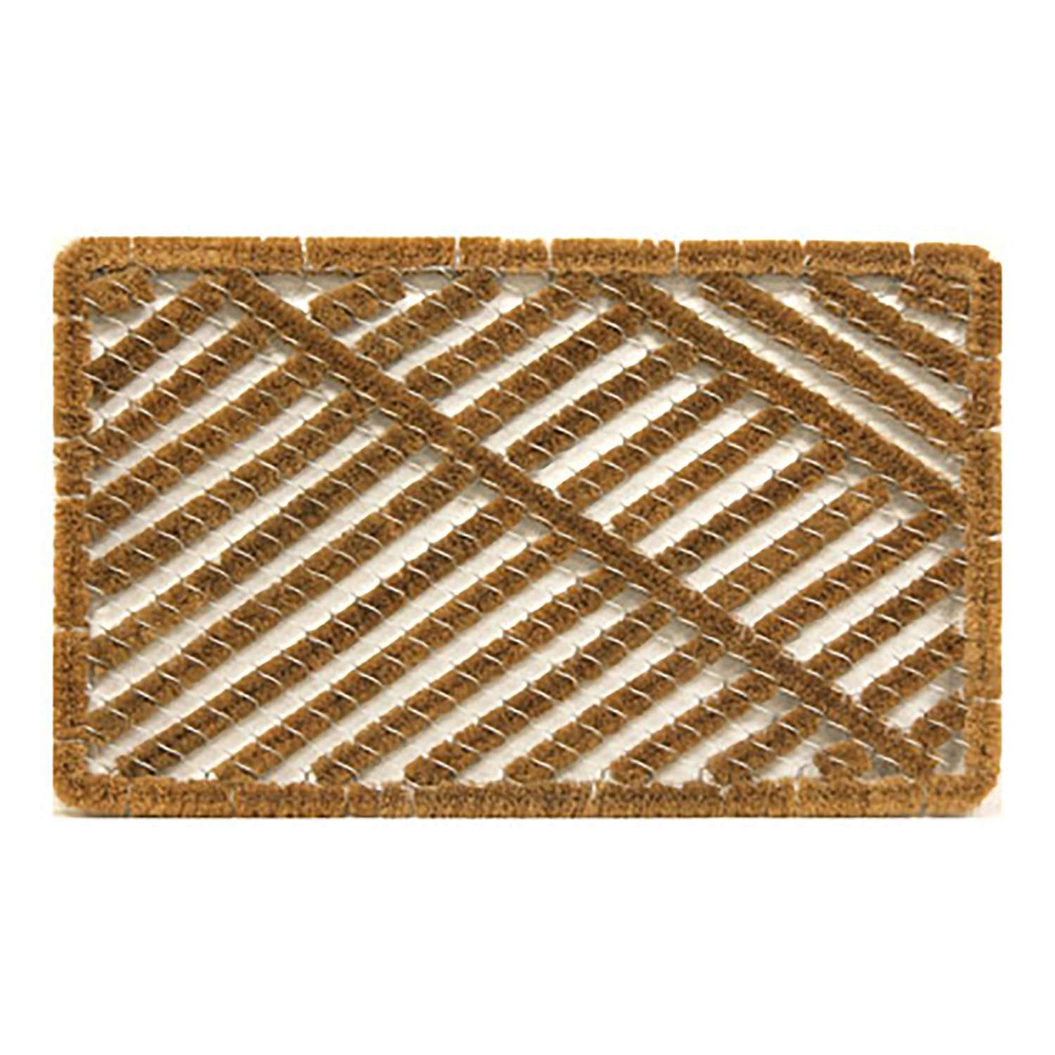 Sports Licensing Solutions 30 in. L X 18 in. W Brown Wire Brush Coir
