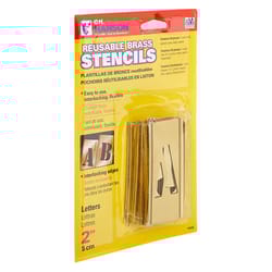 C.H. Hanson 2 in. Brass Letters Stamp Set 33 pk