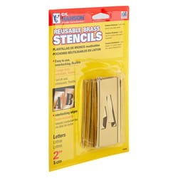C.H. Hanson 2 in. Brass Letters Stamp Set 33 pk