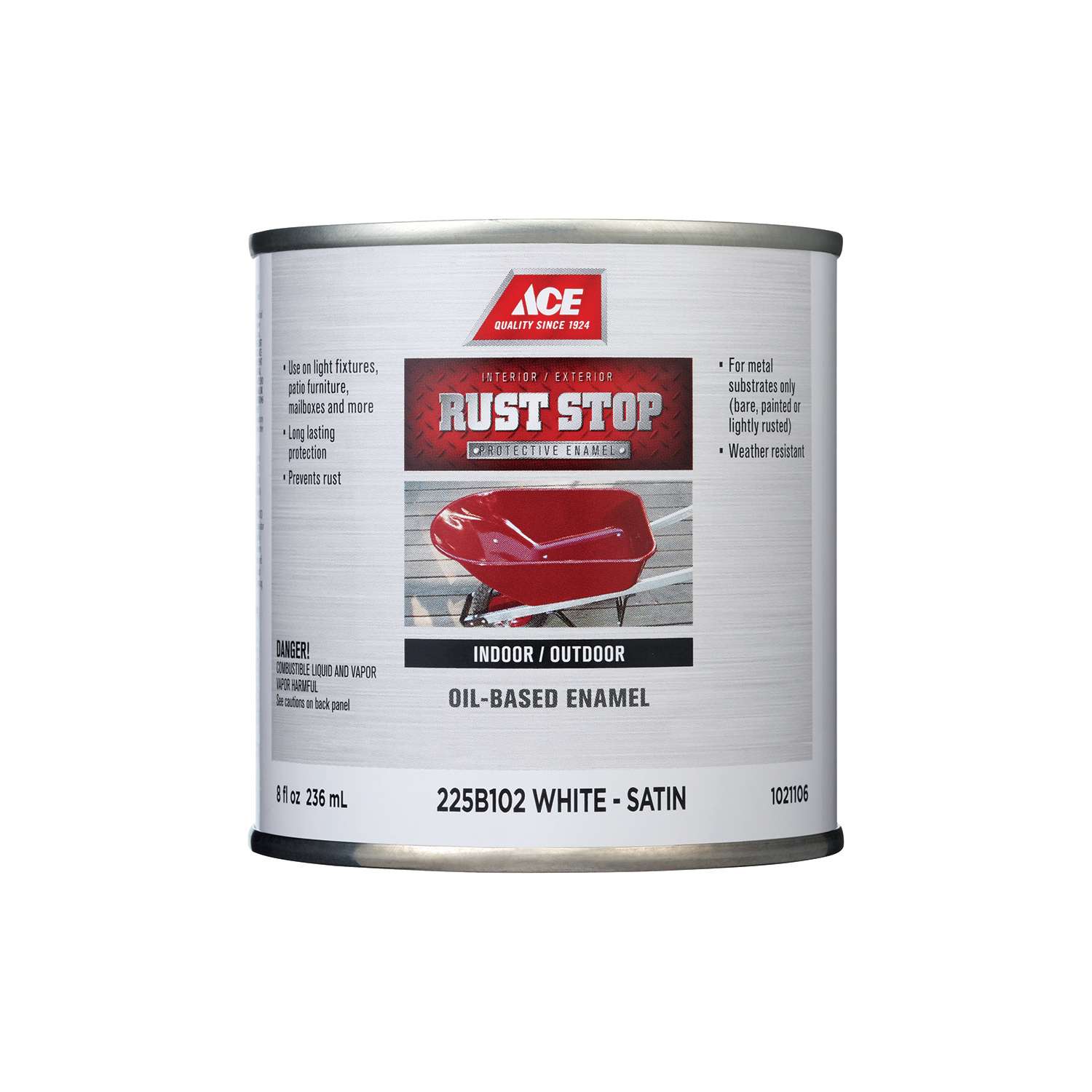 Ace Rust Stop Indoor / Outdoor Gloss White OilBased Enamel Rust