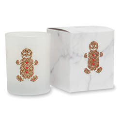 Primal Elements White Gingerbread Man Scent Icon Candle/Gift Box