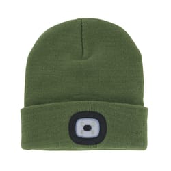 Night Scout Rechargeable LED Beanie Green One Size Fits Most