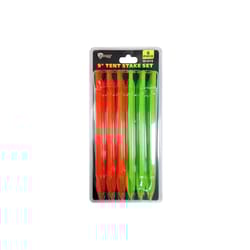 Max Force Outdoors and Camping Tent Stake Set Plastic 6 pk