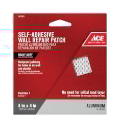 Ace  0.33 ft. L x 4 in. W Reinforced Aluminum  White  Self Adhesive Wall Repair Patch 