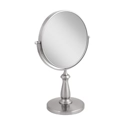 Zadro 13.50 in. H X 7.5 in. W Swivel Vanity Mirror Satin Nickel Silver