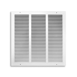 Tru Aire 16 in. H X 16 in. W 1-Way Powder Coat White Steel Return Air Grille