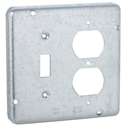 Raco Square Steel 4-11/16 in. H X 4-11/16 in. W Box Cover